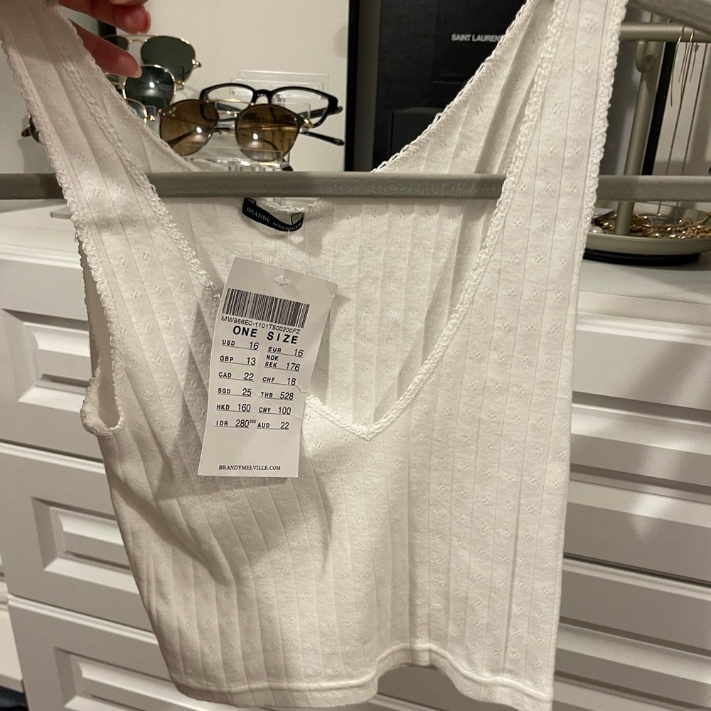 White Brandy Melville Tank Top